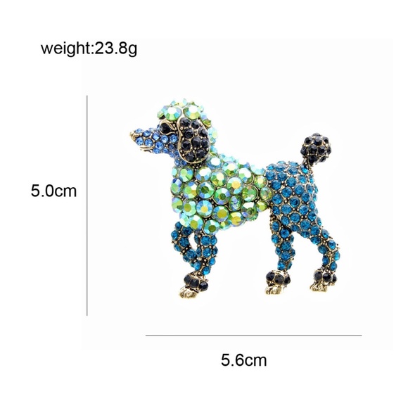 ❤️ 2/40$ Adorable vintage style dog with brooch - Picture 2 of 4
